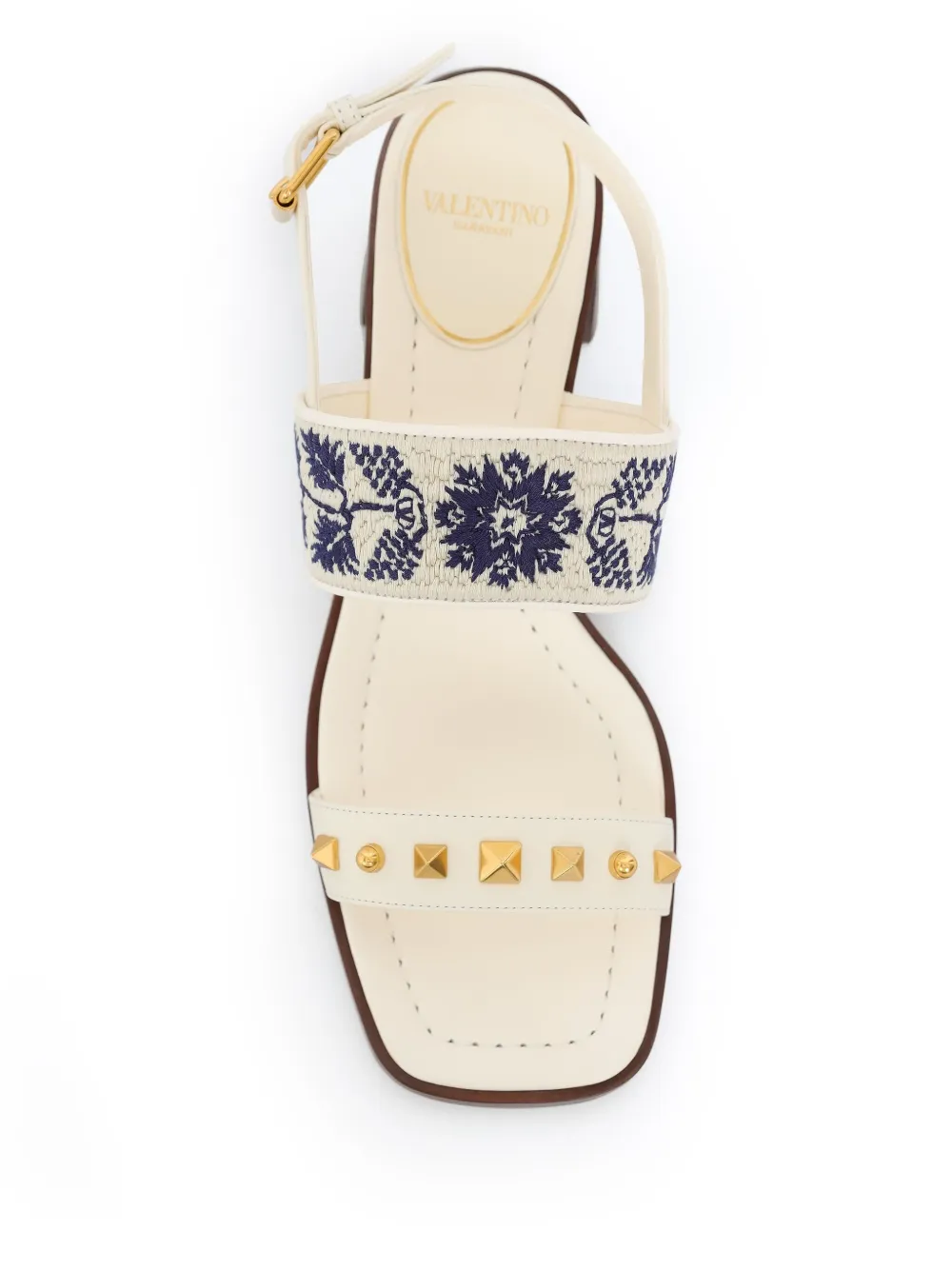 Valentino Garavani Rockstud 60mm sandalen Wit