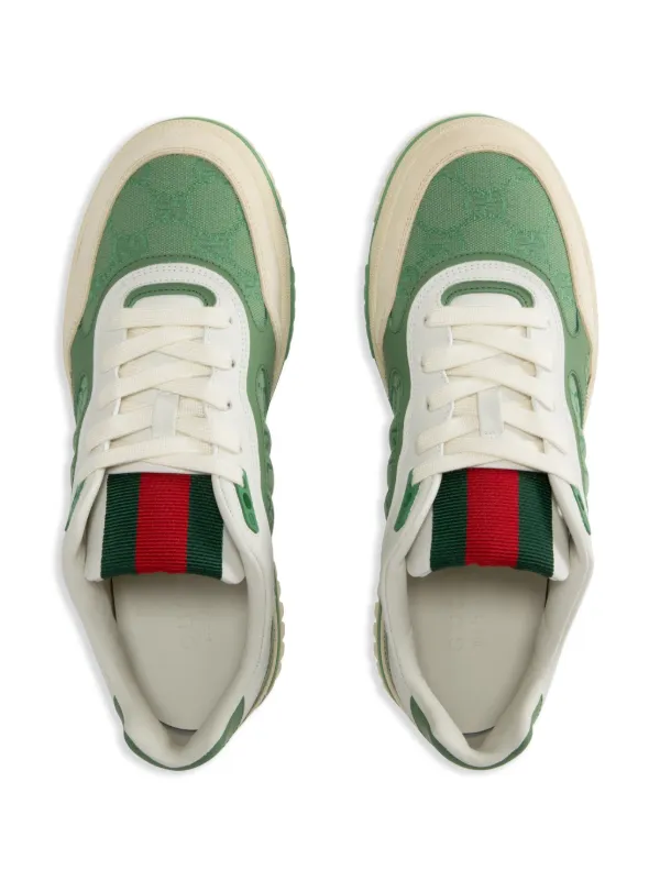 スニーカー Gucci Gucci Re-Web Men's Gucci Re-Web sneaker in light beige canvas | GUCCI® US