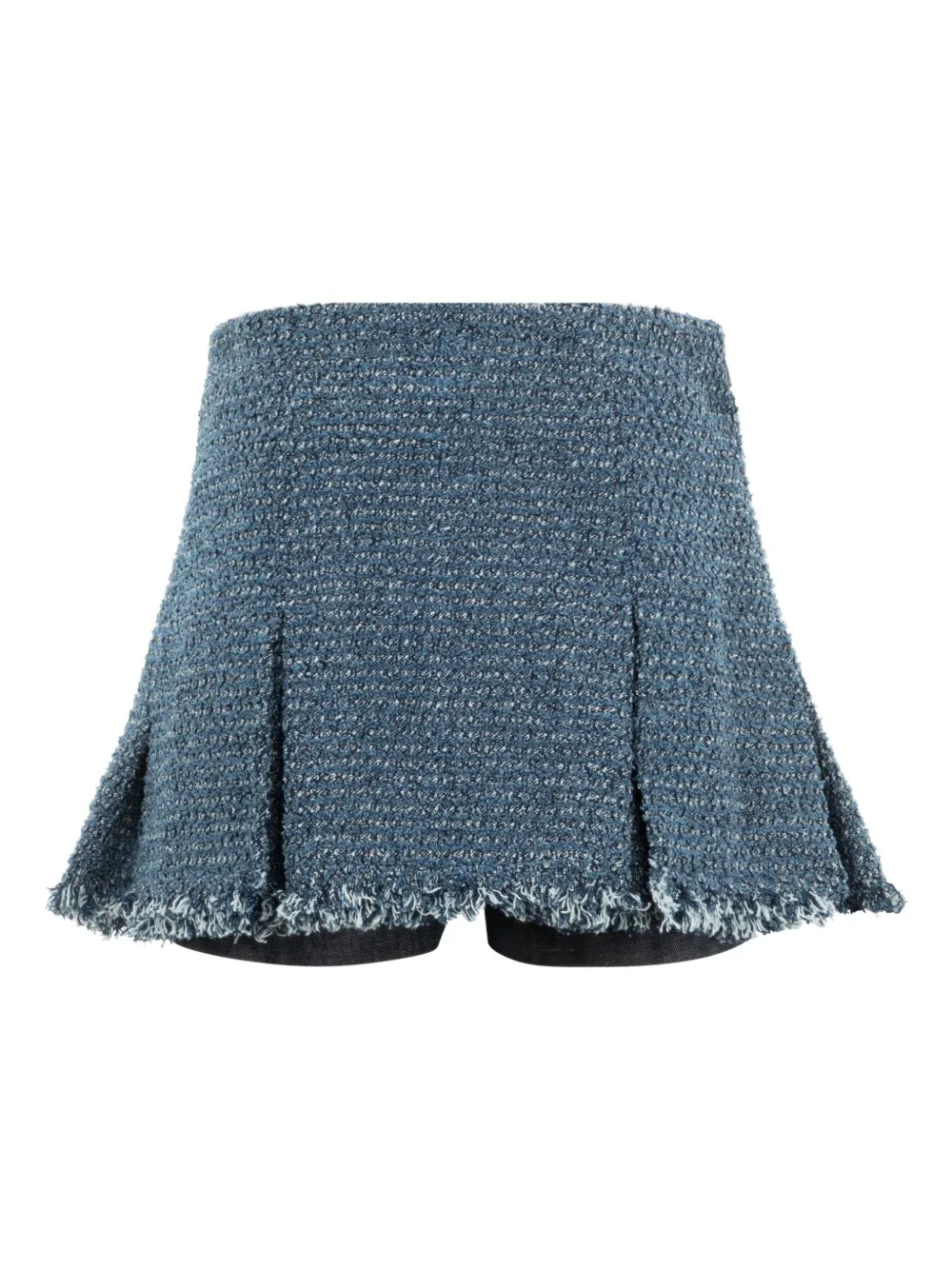sacai Punching denim shorts - Blauw
