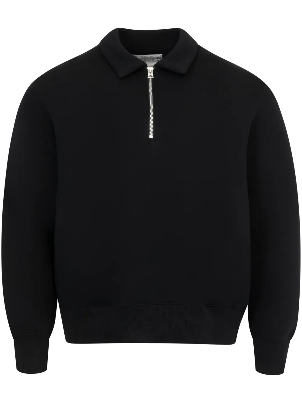 sacai Sponge Sweat ポロシャツ - ブラック sacai Sponge Sweat ポロシャツ - ブラック