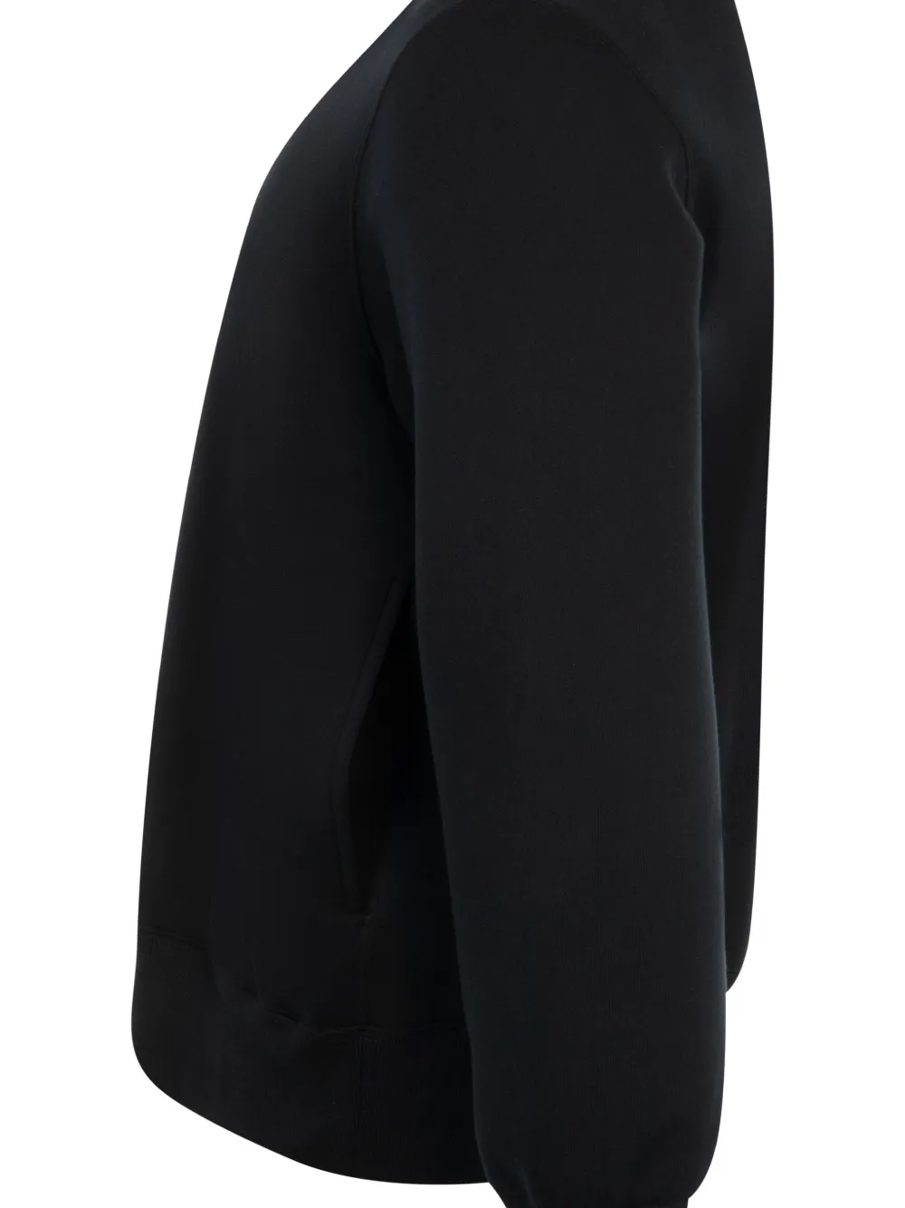 Sacai Sponge Sweat Polo Shirt In Black