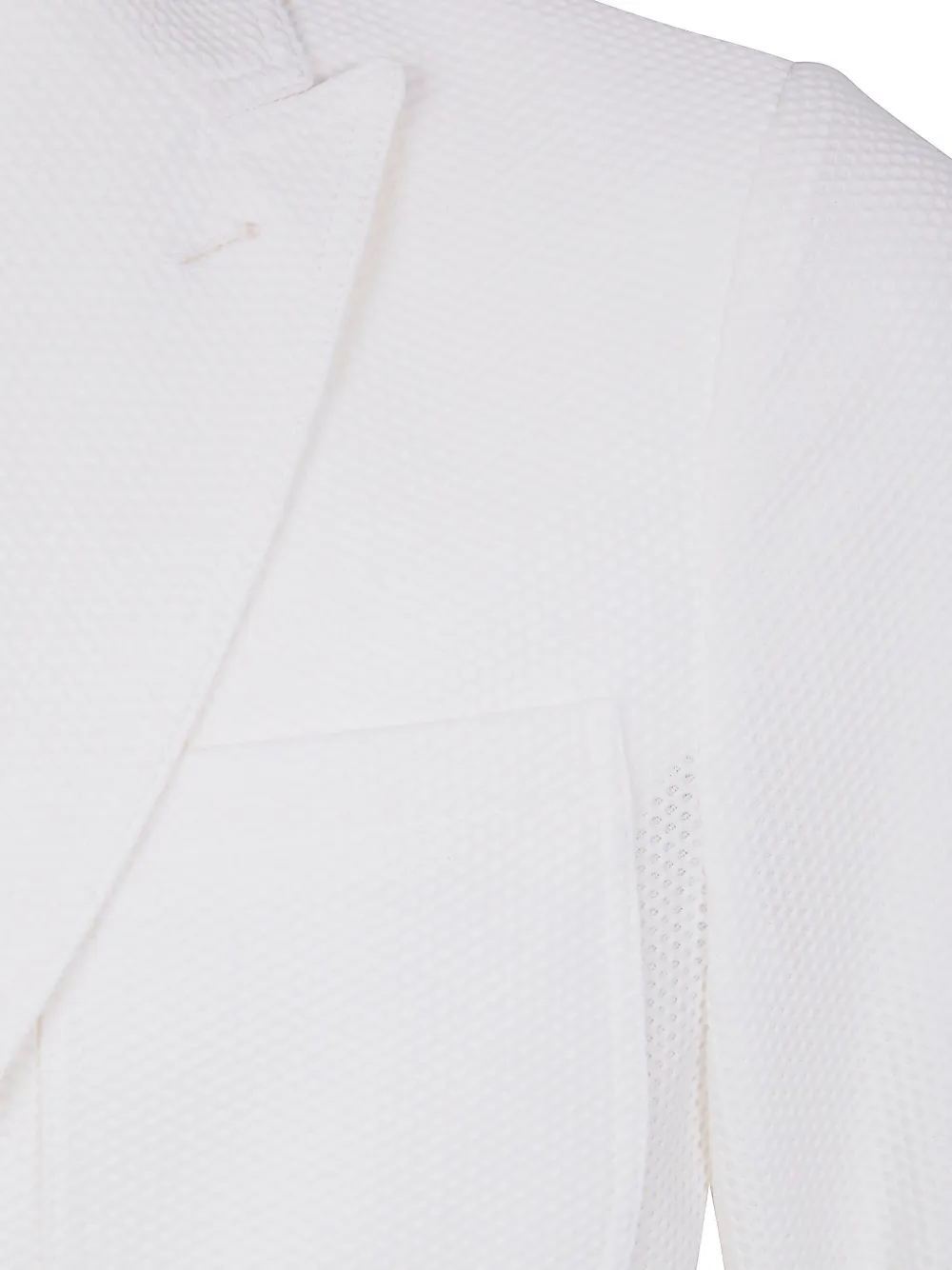 Giorgio Armani Blazer met enkele rij knopen Wit