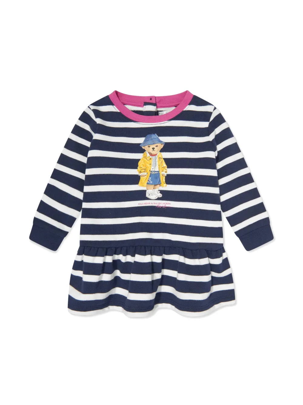 POLO RALPH LAUREN KIDS Polo Bear dress (set of two) - Blauw