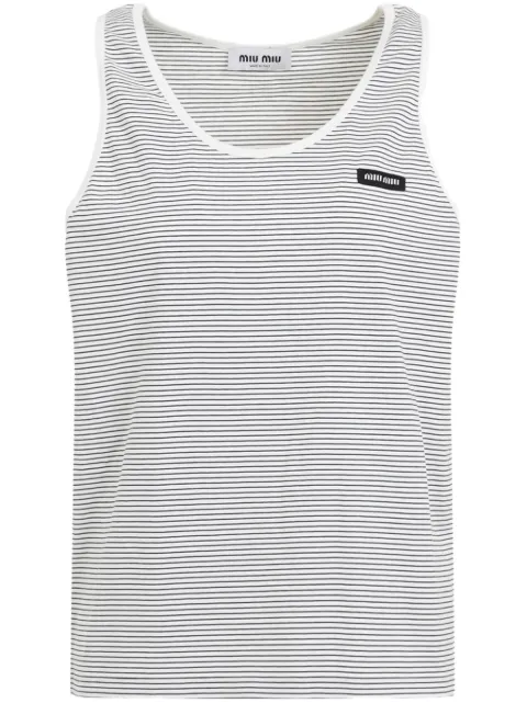 Miu Miu striped tank top