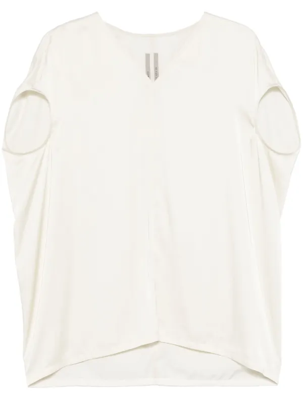 Rick Owens Floating Blouse in White