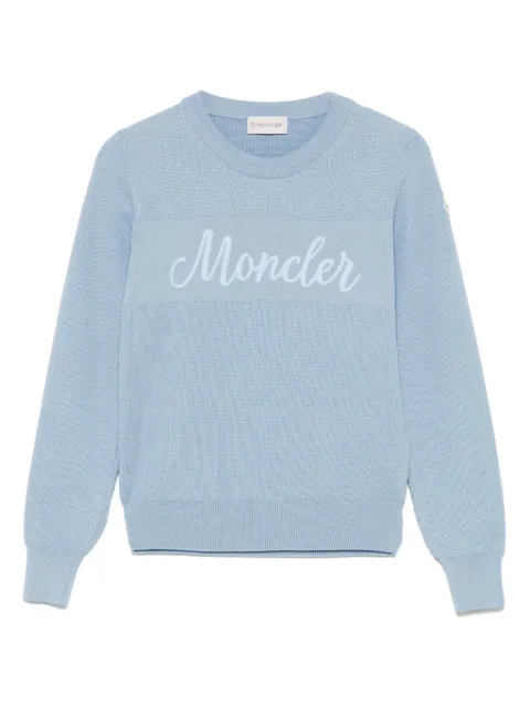 Moncler Enfant logo-embroidered sweater