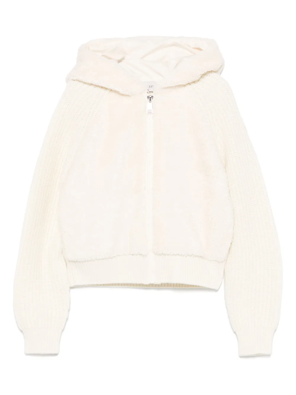 Moncler Enfant Gebreide hoodie Beige