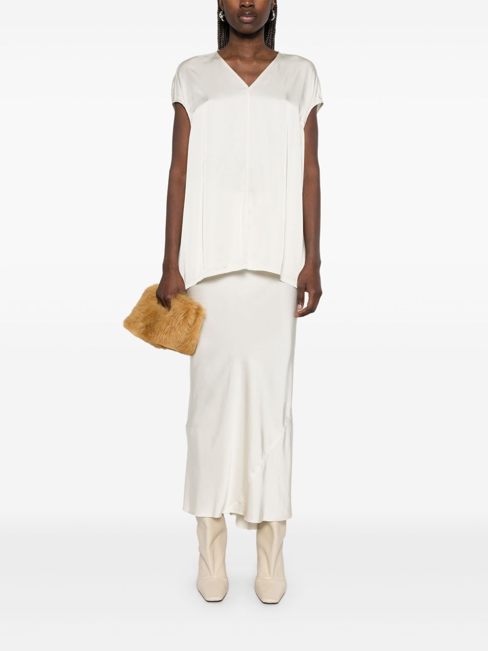 Rick Owens Calf Bias midi skirt - Wit