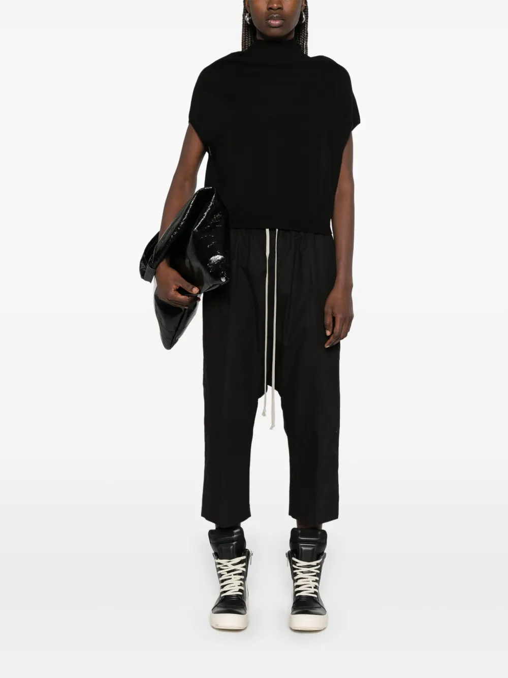 Rick Owens Broek met trekkoord - Zwart