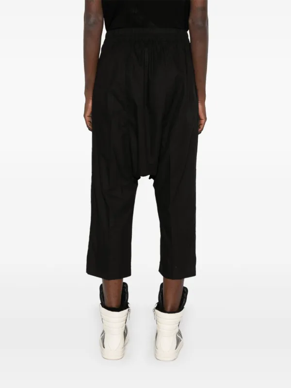 Rick Owens ドローストリングクロップドパンツ Rick Owens ドローストリング クロップドパンツ | ブラック | FARFETCH JP