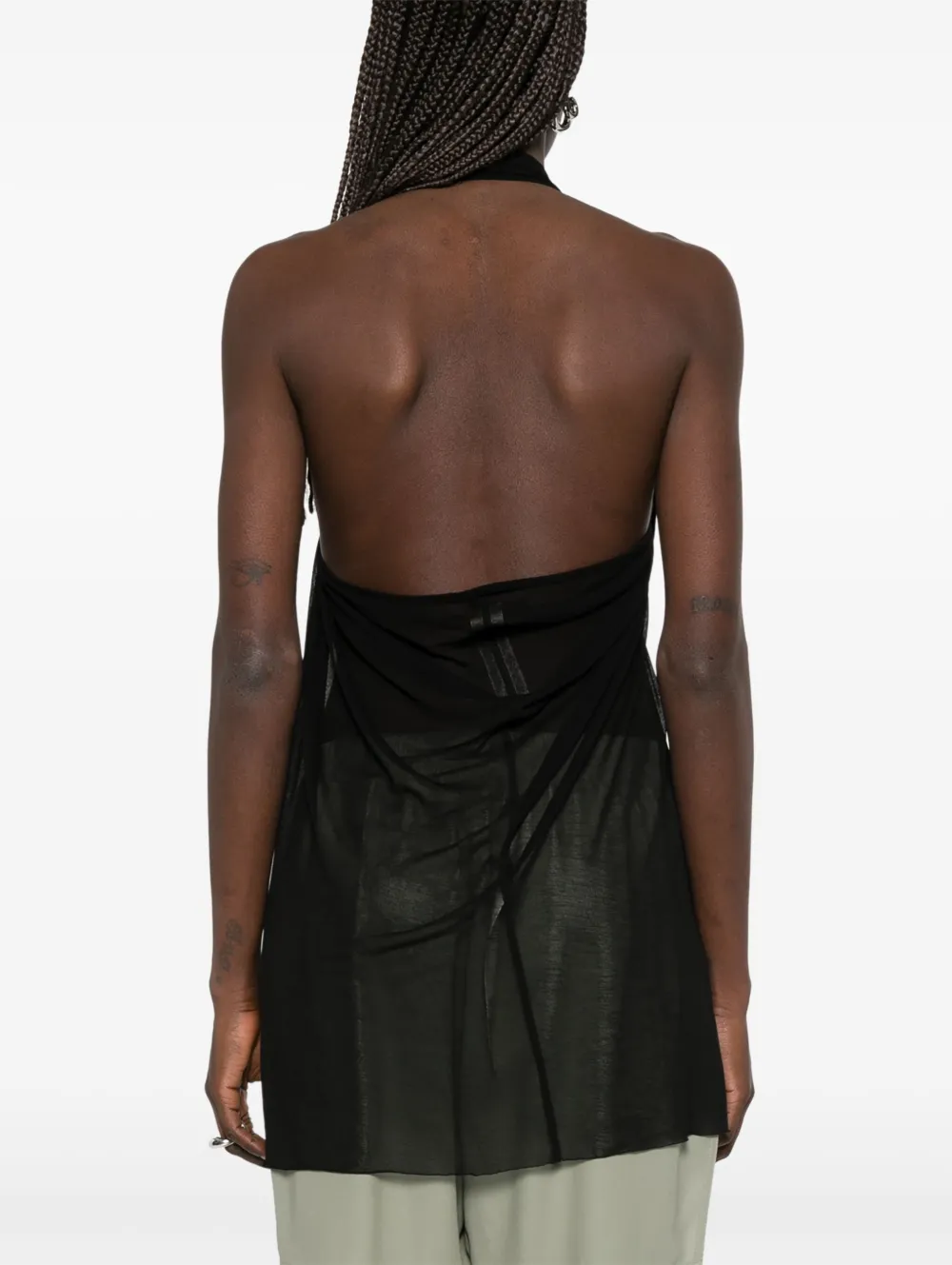 Rick Owens Halter top Zwart