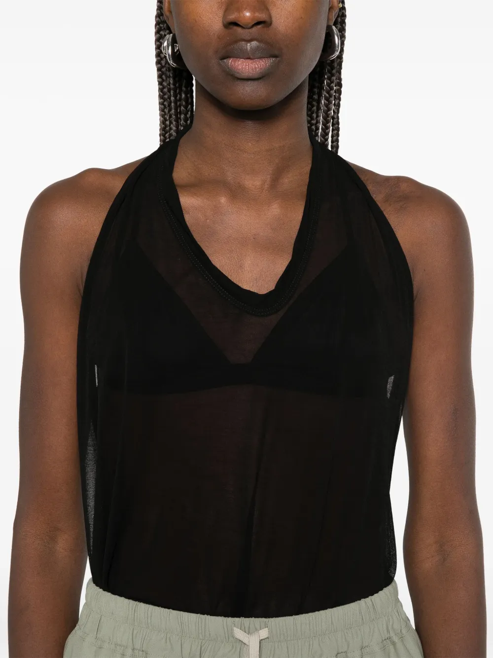 Rick Owens Halter top Zwart