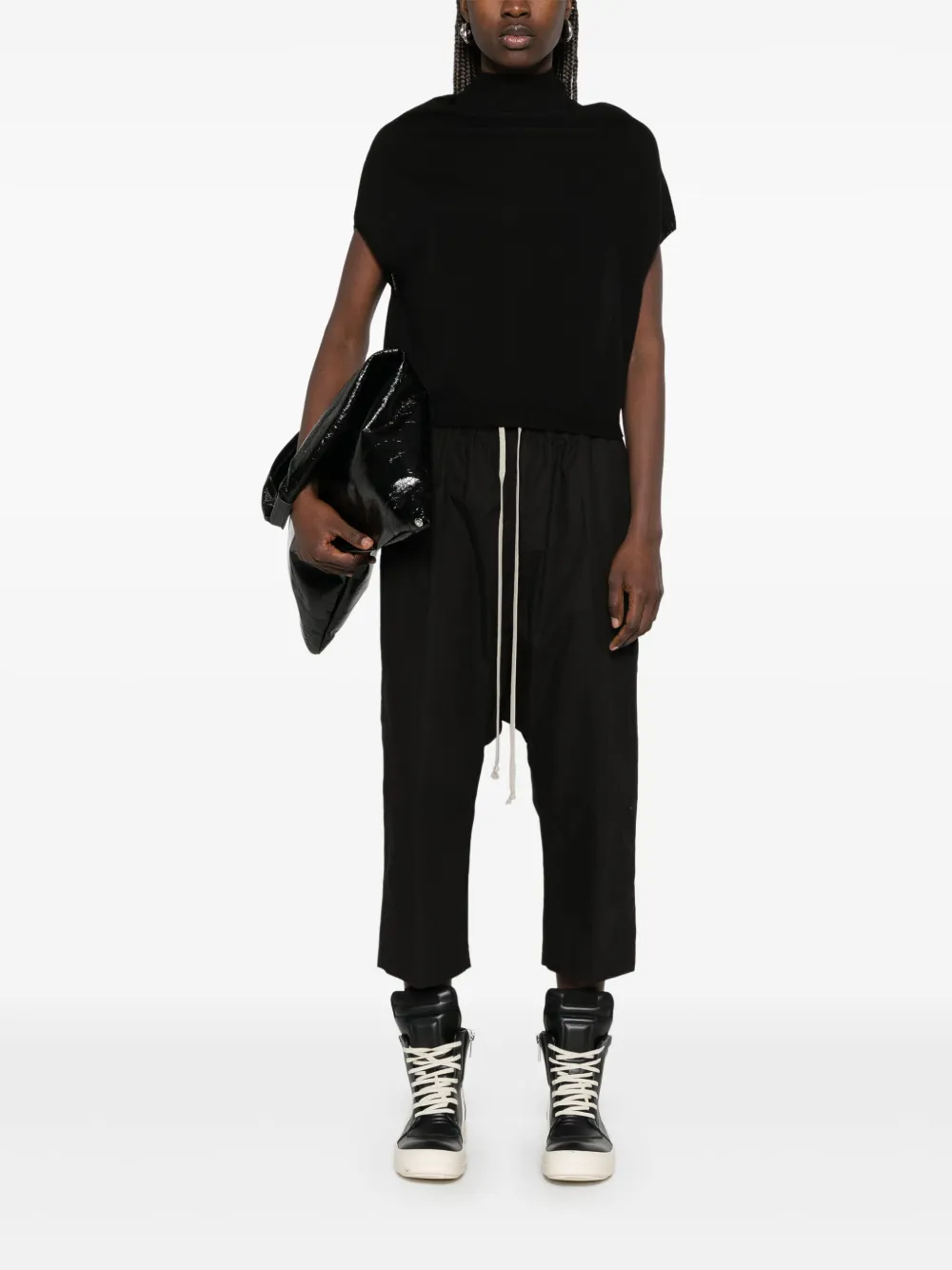 Rick Owens Crater T-shirt - Zwart