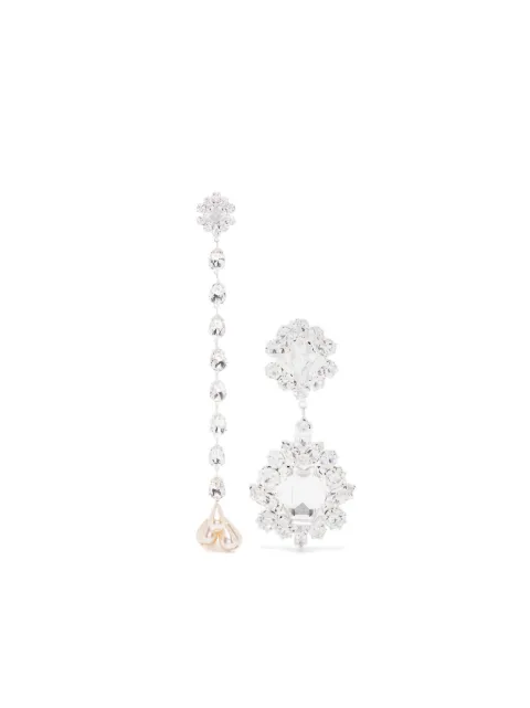 Magda Butrym mismatched crystal earrings
