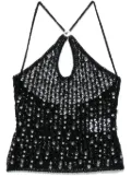 Coperni beaded knitted top - Black