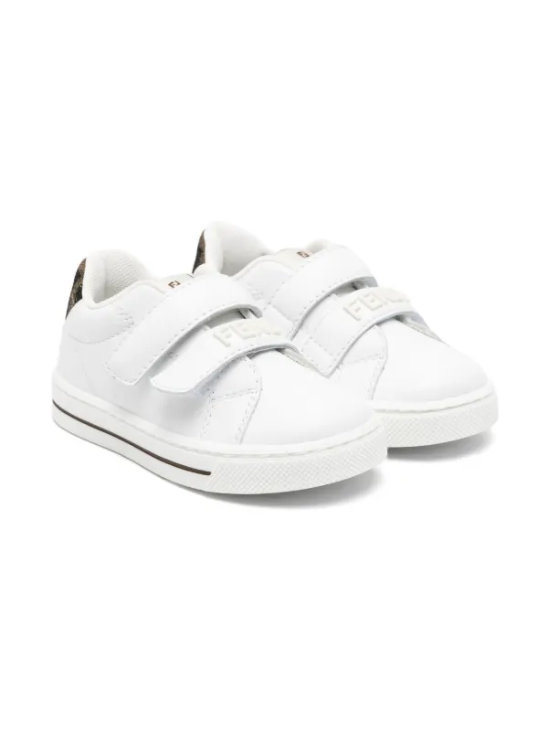 Fendi Kids Leather Sneakers | White | FARFETCH