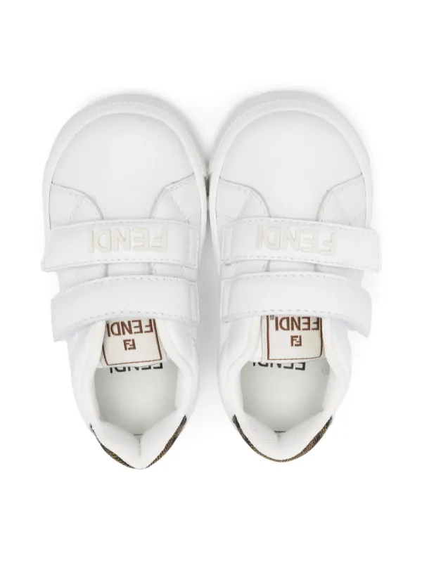 Fendi Kids Leather Sneakers | White | FARFETCH