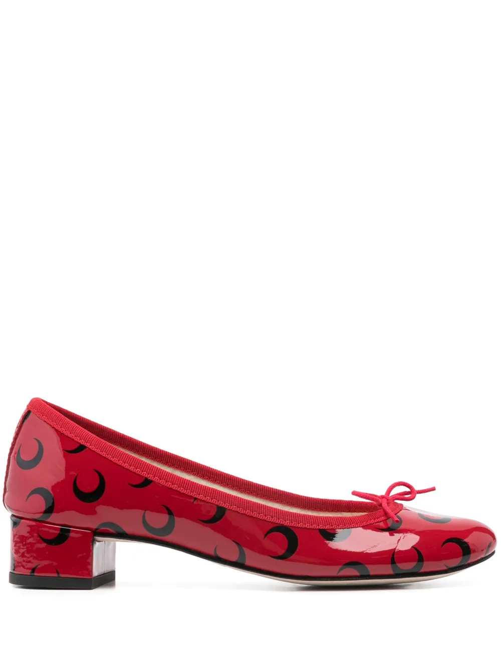 Marine Serre x Repetto 30mm Camille pumps Red