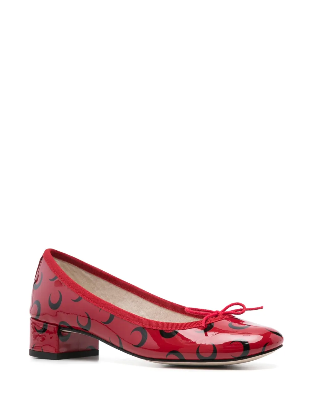 Marine Serre x Repetto 30mm Camille pumps Red