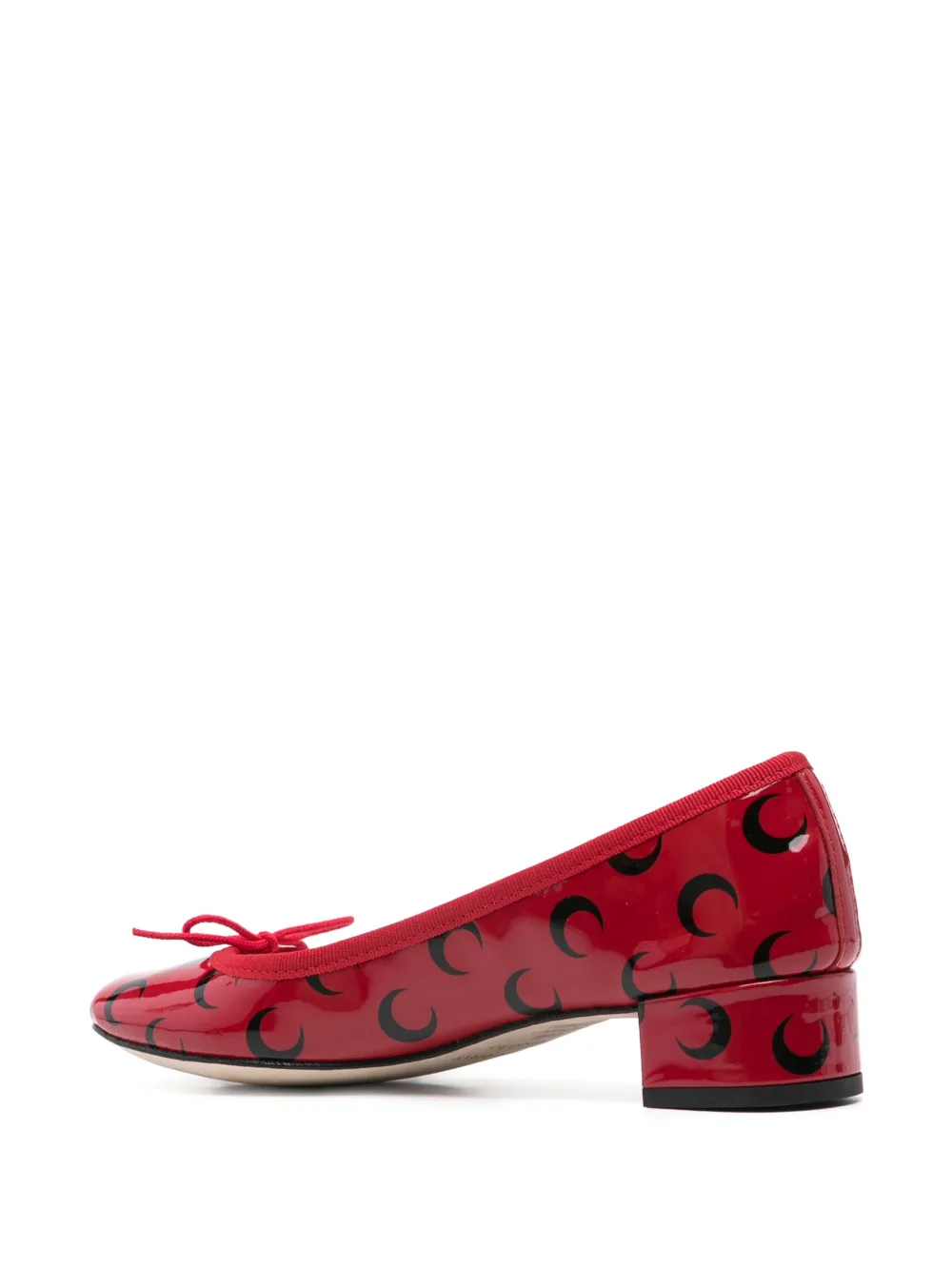 Marine Serre x Repetto 30mm Camille pumps Red