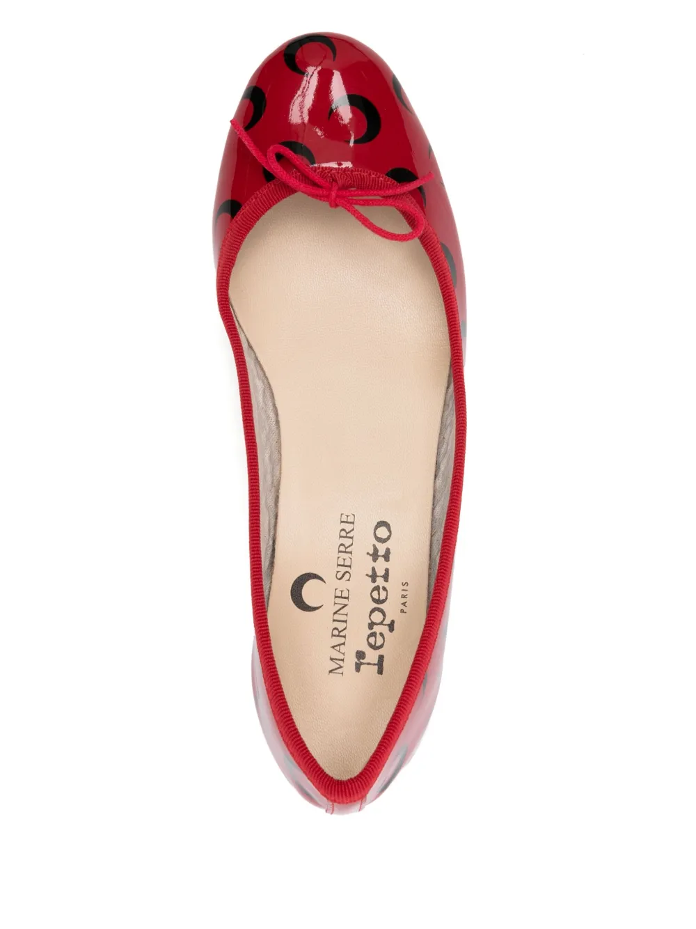 Marine Serre x Repetto 30mm Camille pumps Red