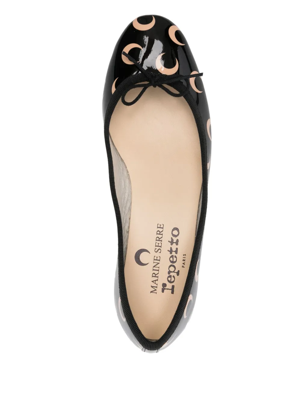 Marine Serre x Repetto 30 mm Camille pumps Zwart