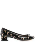 Marine Serre x Repetto 30mm Camille pumps - Black