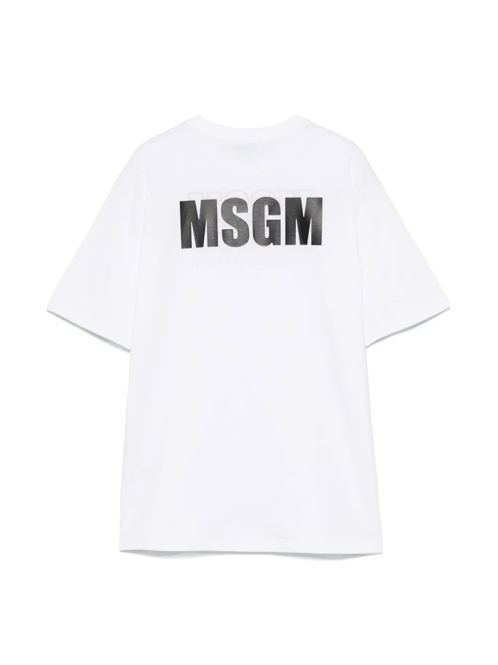 MSGM Kids T-shirt met logoprint - Wit