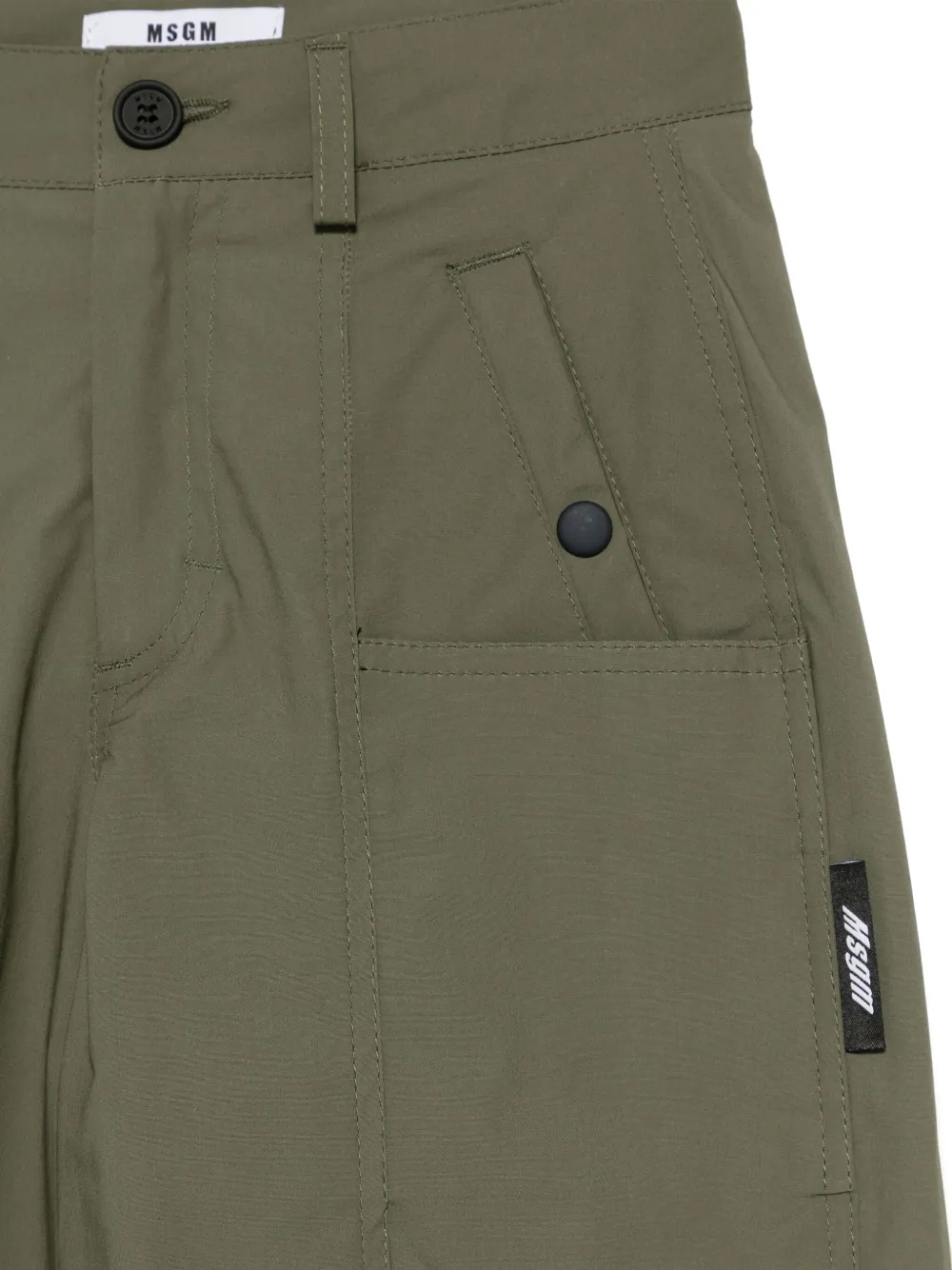 MSGM Kids Broek met toelopende pijpen Groen