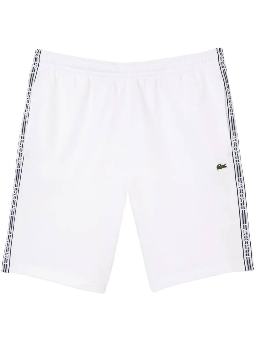 Lacoste Trainingsshorts met logoband Wit