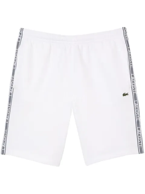Lacoste logo-tape "White" track shorts