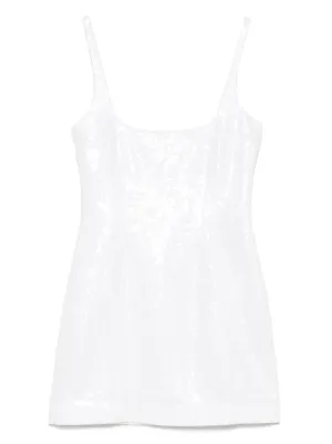 STAUD, Dena Mini Dress in White, Size 8