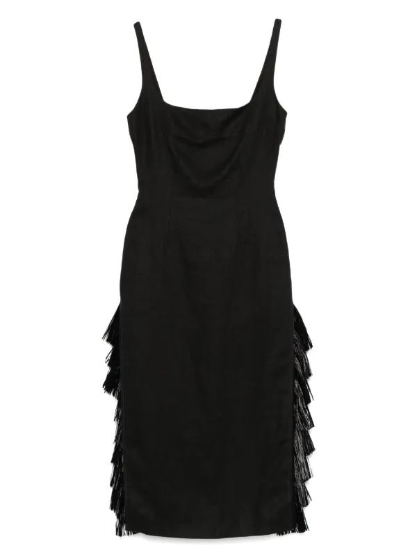 16Arlington Santina Midi Dress in Black