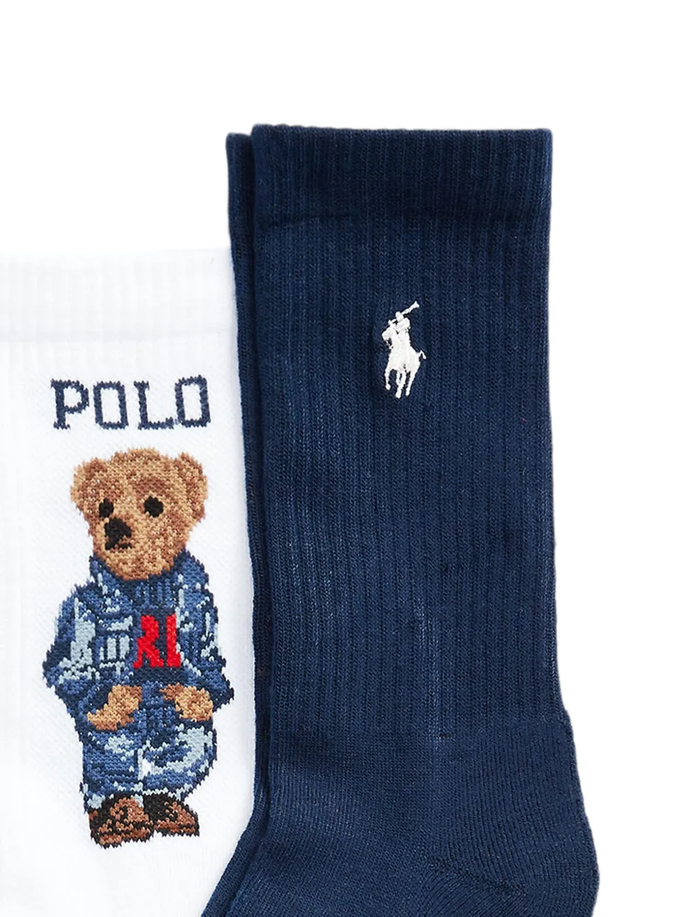 Polo Ralph Lauren Drie paar Polo Bear sokken Blauw