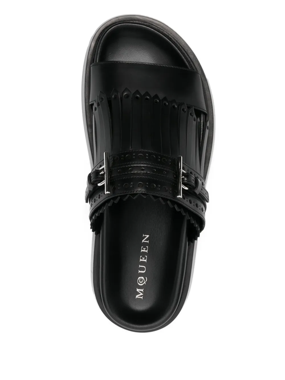 Alexander McQueen fisherman sandals Black