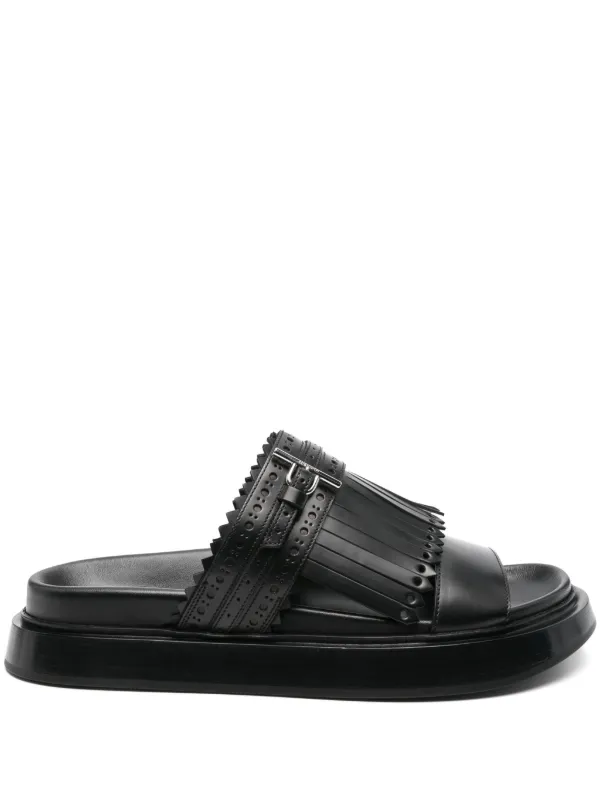 Alexander McQueen サンダル 26cm $290 Women's Alexander McQueen Hybrid Logo Pool Slides