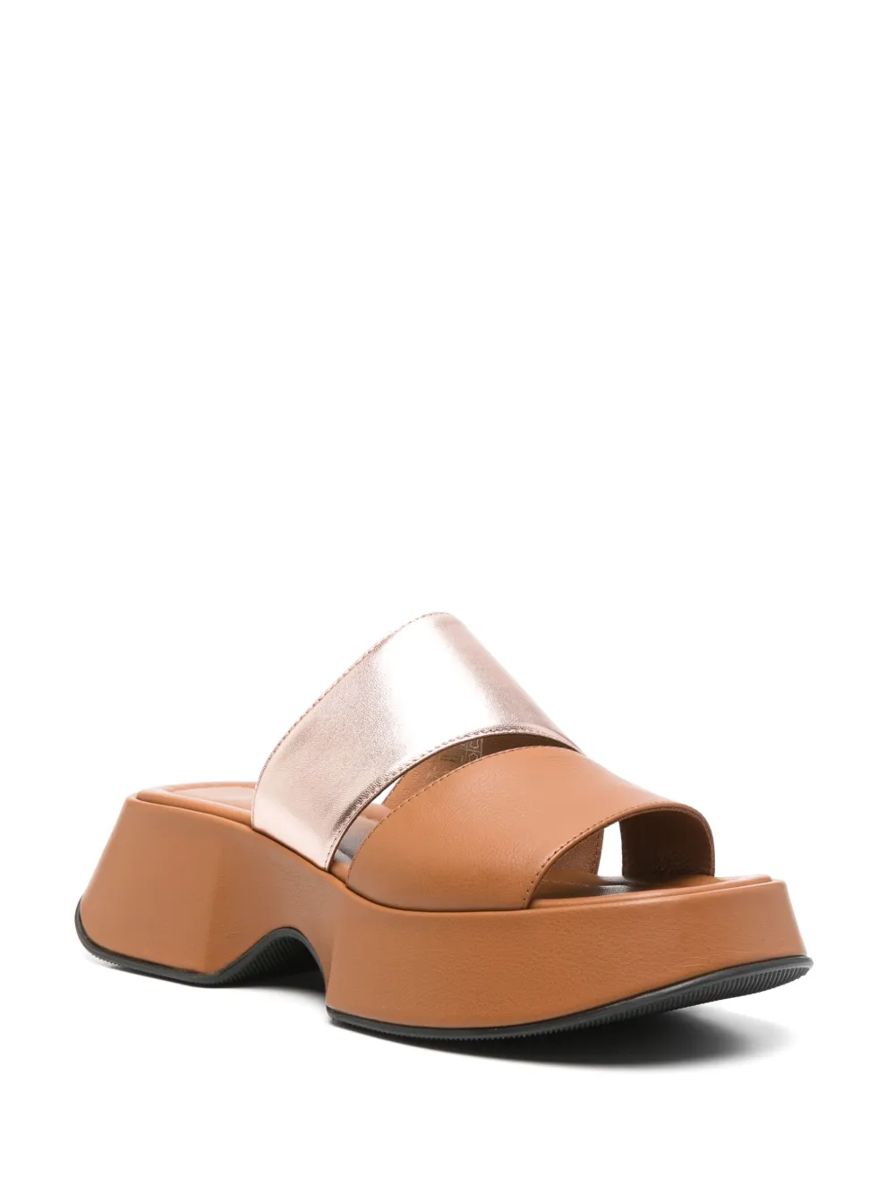 Vic Matie 55mm leather mules Brown