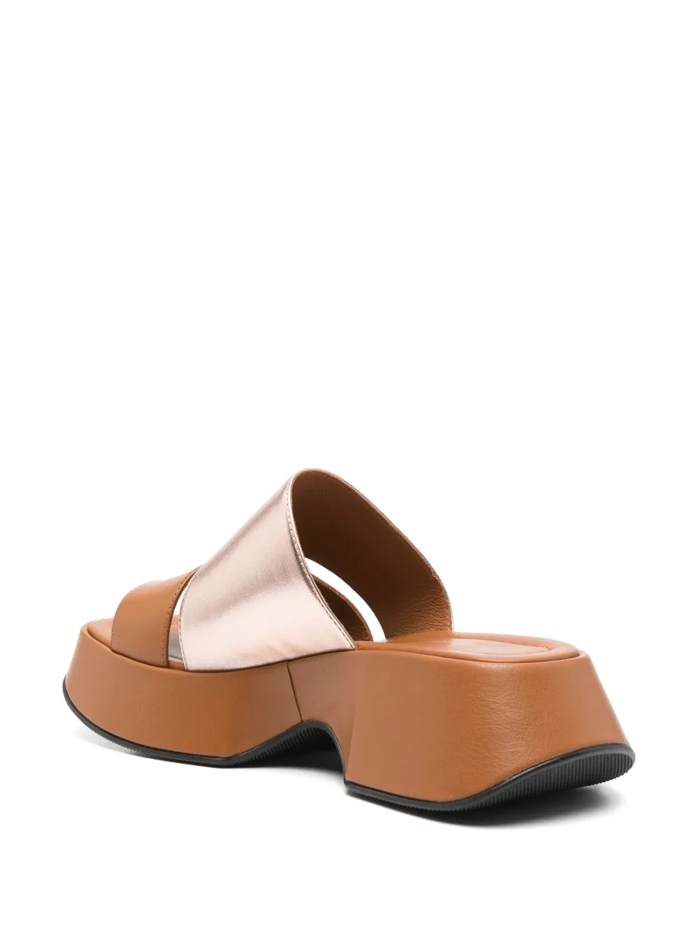 Vic Matie 55mm leather mules Brown