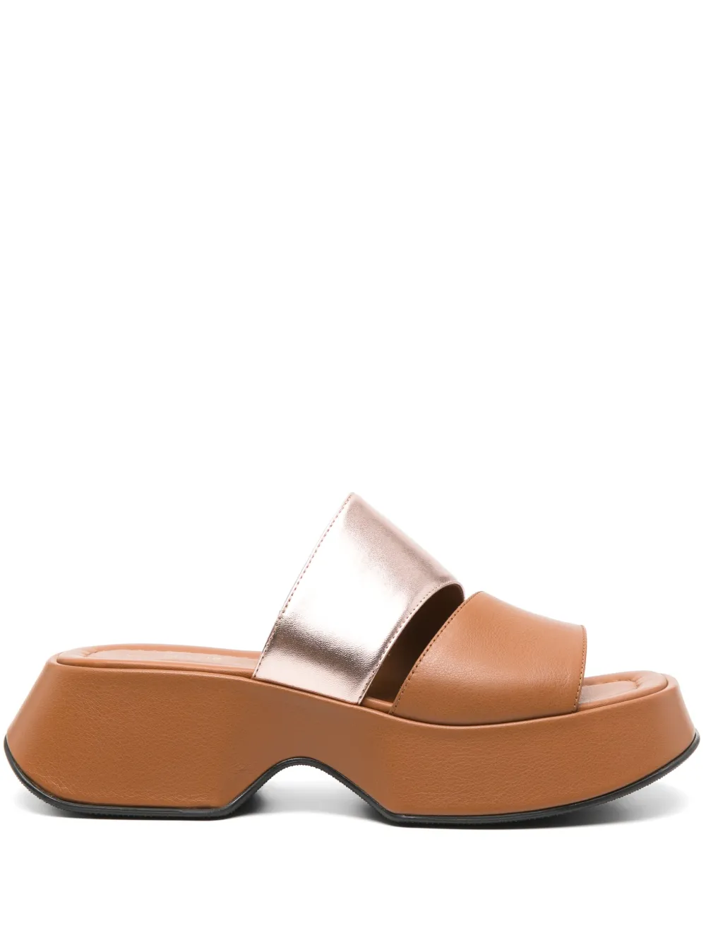 Vic Matie 55mm leather mules Brown