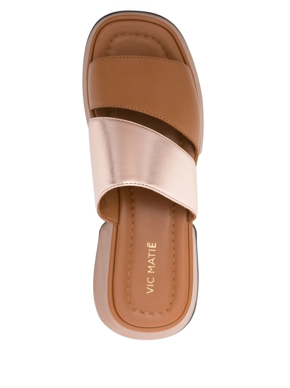 Vic Matie 55mm leather mules Brown