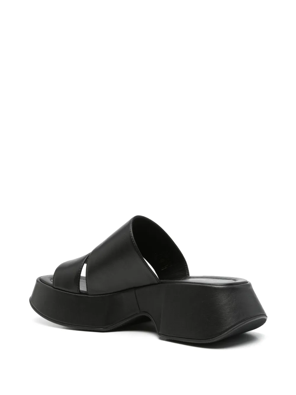 Vic Matie 55mm leather sandals Black