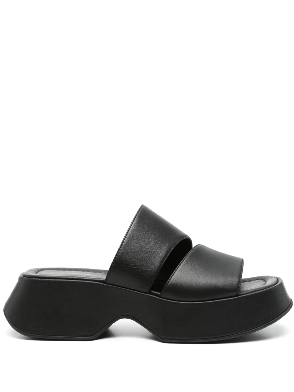 Vic Matie 55mm leather sandals Black