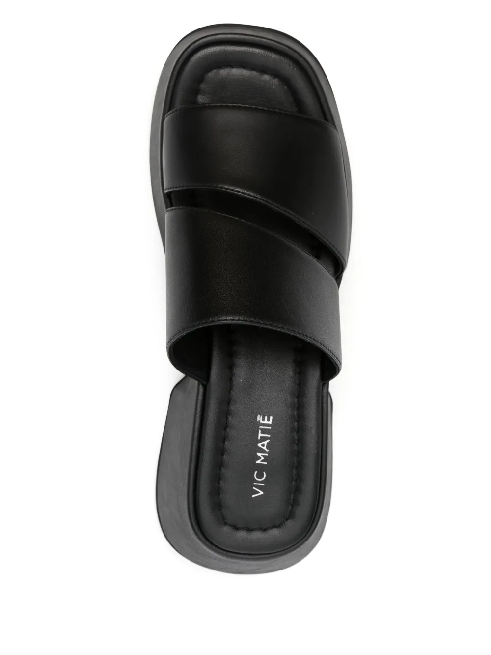 Vic Matie 55mm leather sandals Black