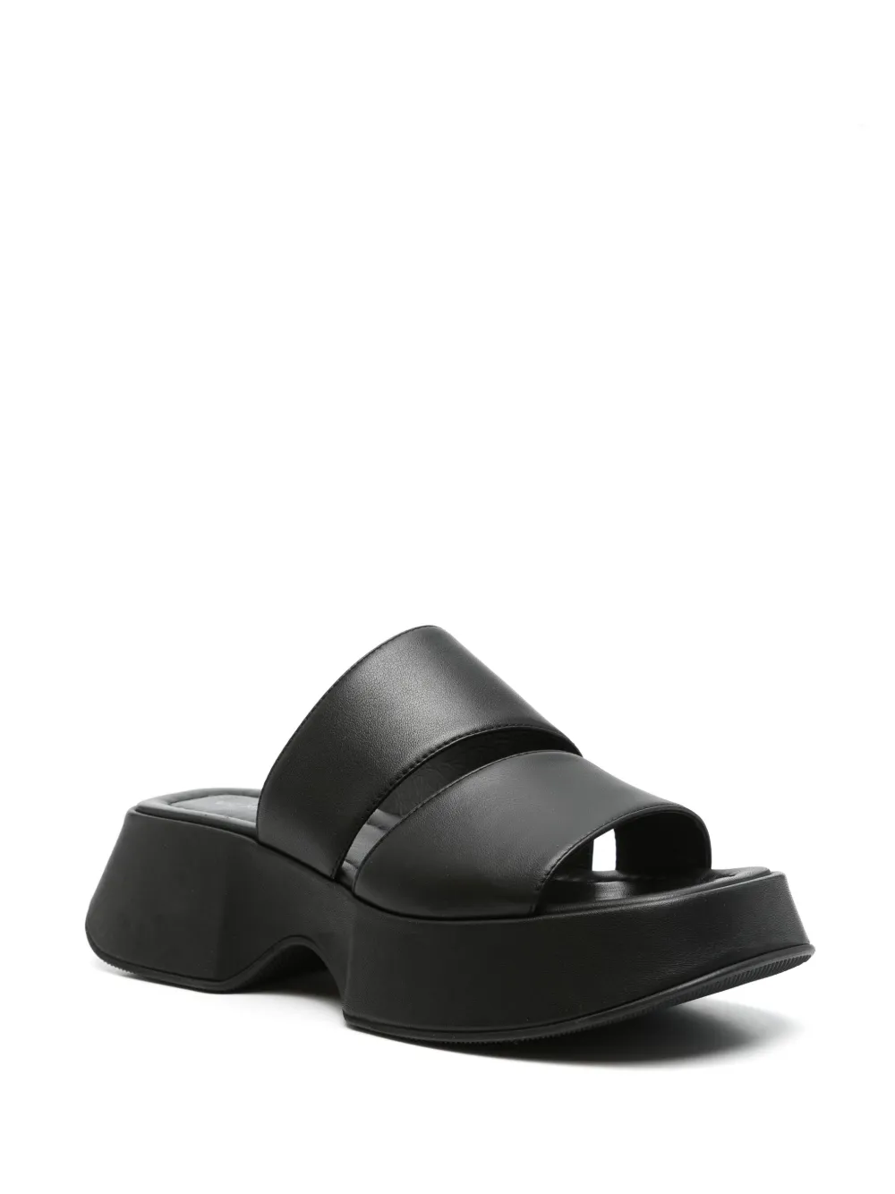 Vic Matie 55mm leather sandals Black