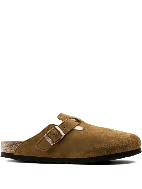 Birkenstock Boston shearling "Mink" mules