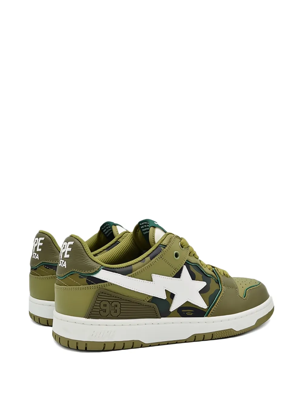 A BATHING APE Sk8 Sta "Olive Drab Green Camo" sneakers