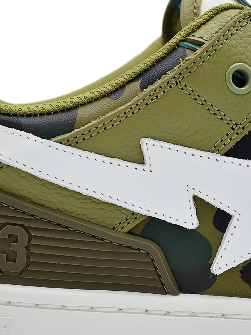 A BATHING APE Sk8 Sta "Olive Drab Green Camo" sneakers