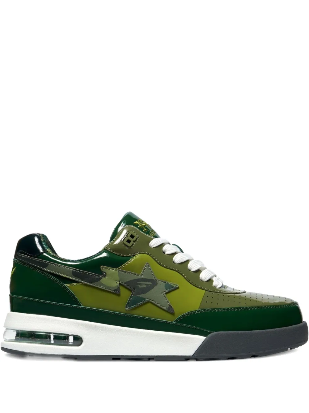 A BATHING APE® Bape Road Sta "Patent Leather Green" sneakers | Green | Image 1