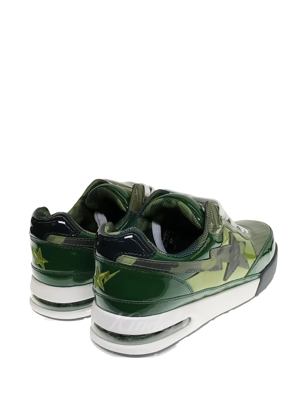A BATHING APE® Bape Road Sta "Patent Leather Green" sneakers | Low-Tops | Image 2