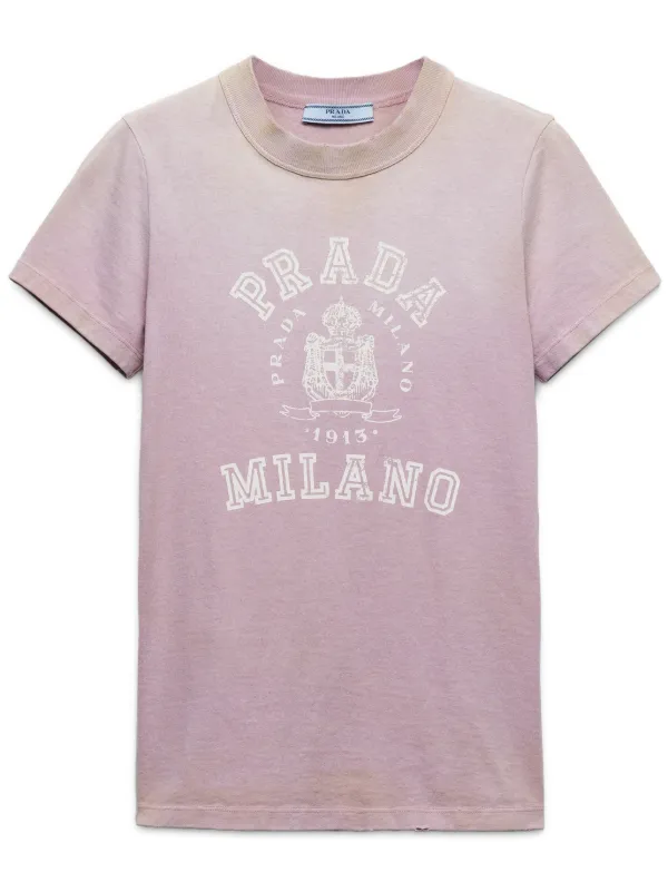 Prada ロゴ Tシャツ | パープル | FARFETCH JP